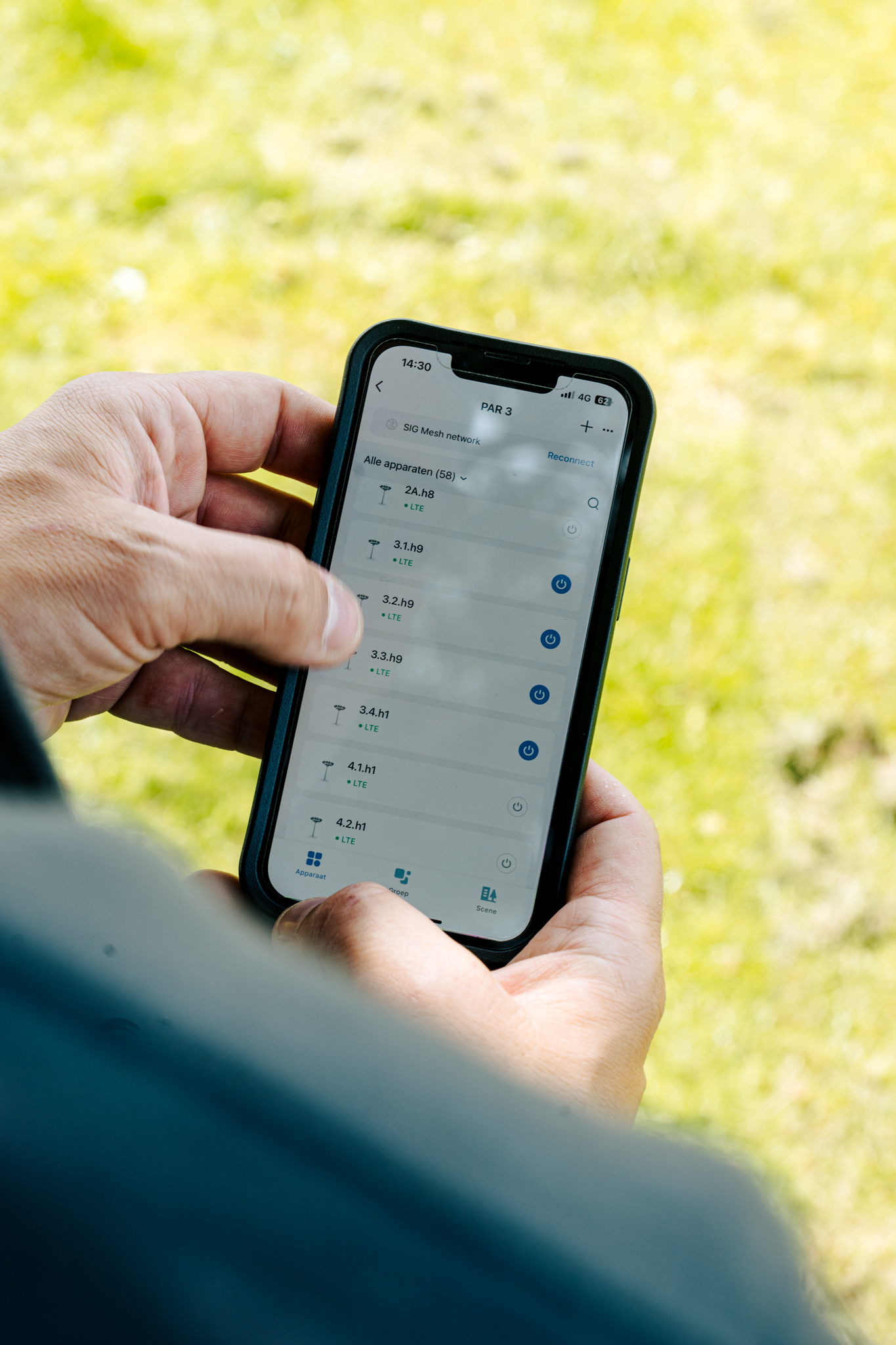 Firefly Afhangbord app instellingen